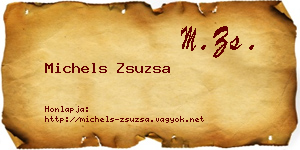 Michels Zsuzsa névjegykártya